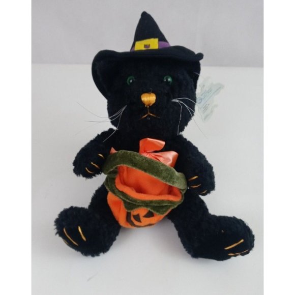 New Halloween Lucky the Bean Bag Cat for March of Dimes from Plushland - Picture 1 of 8